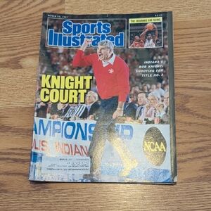 Sports Illustrated Magazine March 23, 1987 - Knight Court Feature